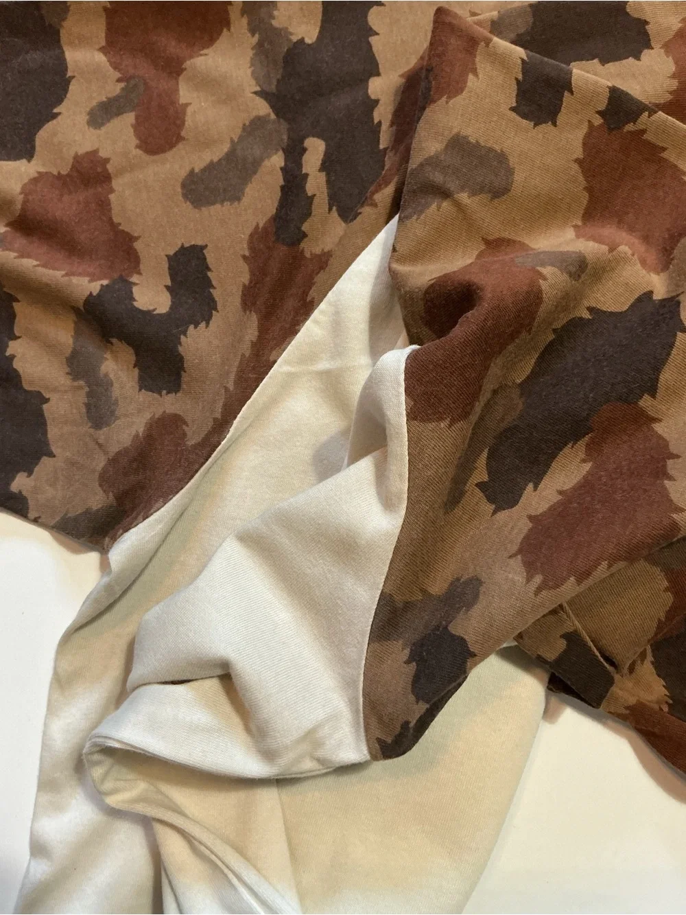 Nike X Poler Camouflage SB Skateboarding Snake 3/4 Henley Baseball T-Shirt